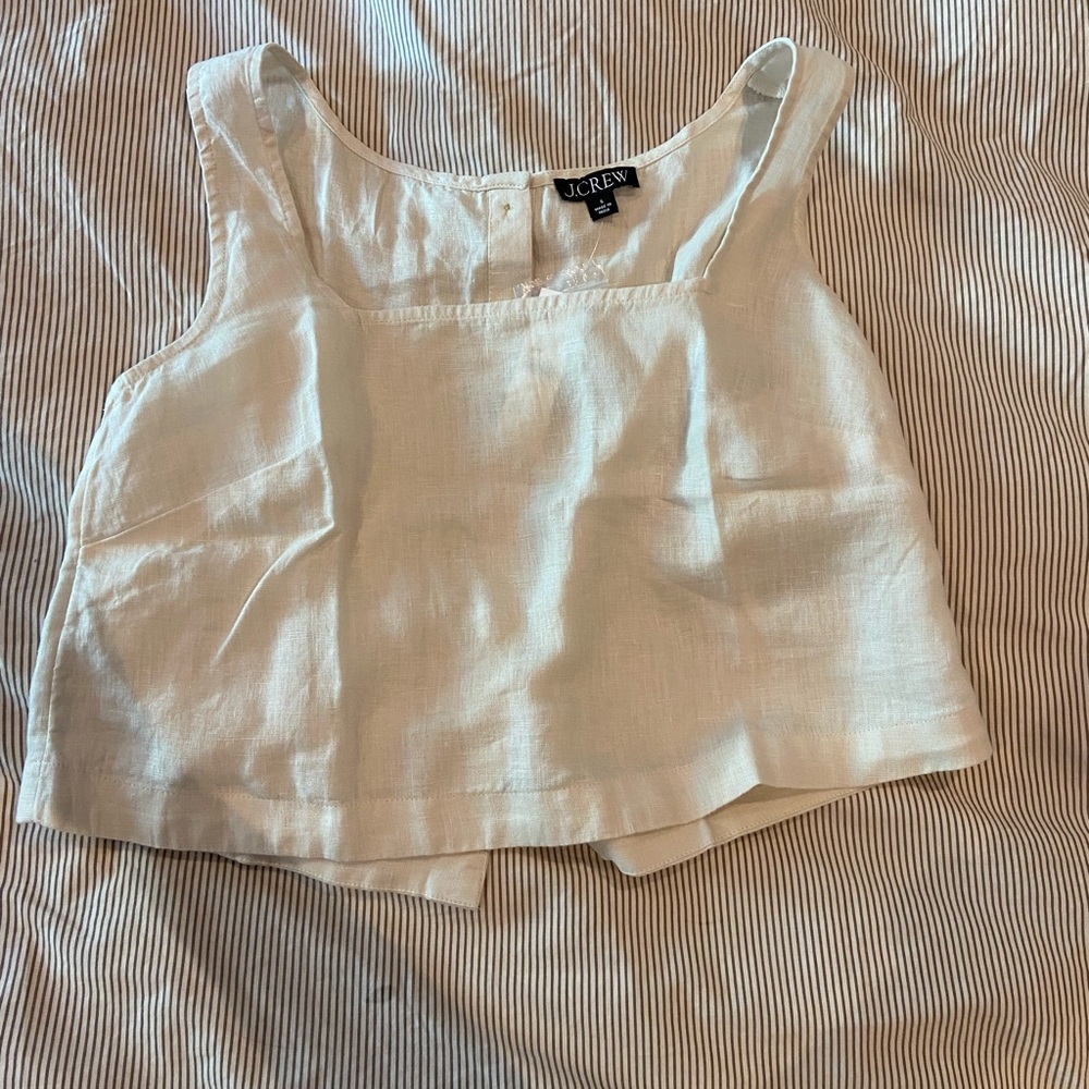 NWT Jcrew square neck button bank tank small - Picture 2 of 9